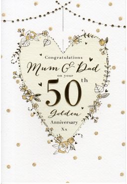 Mum and Dad Golden 50th Anniversary 
