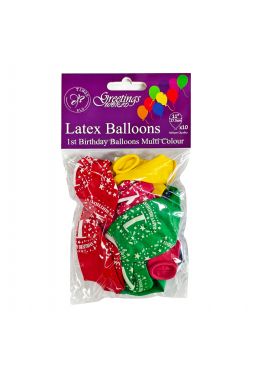 Happy 1st Birthday Balloons 