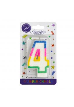 4 Number Candle 
