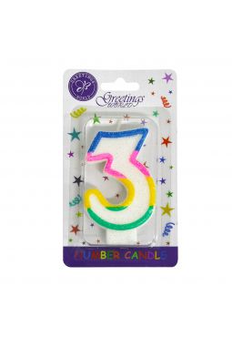 3 Number Candle 