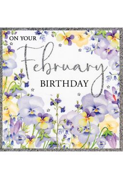 February Birthday Card  