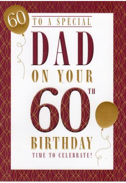 60th Dad Birthday Card 