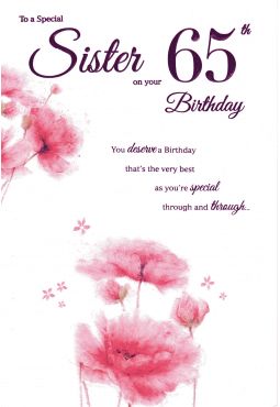 Sister 65th Birthday