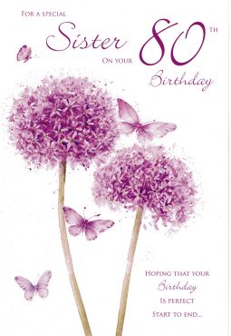 Sister 80th Birthday 