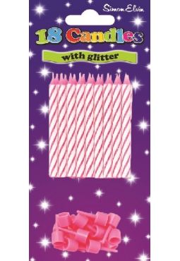 Pink Birthday Candle