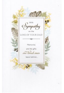 Loss Of Your Dad Sympathy Card