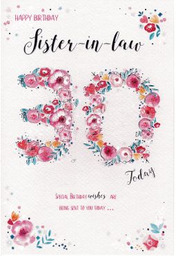 Sister-in-law 30th Birthday