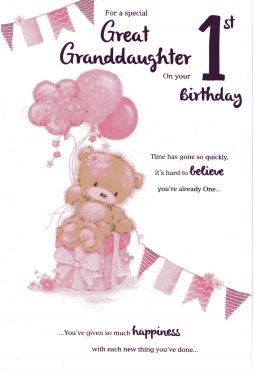 Great Granddaughter 1st Birthday