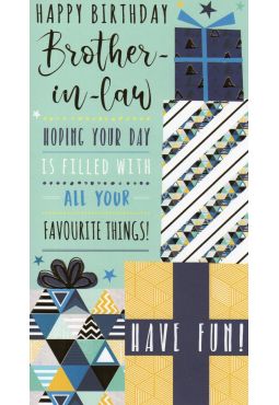 Brother-In-Law Birthday Card 