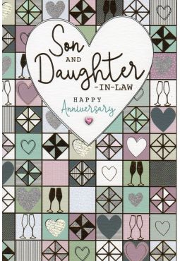 Son and Daughter-In-Law Anniversary Card 