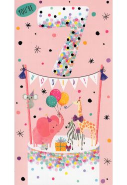 7th Birthday Card 
