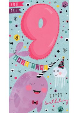 9th Birthday Card