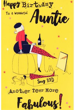 Auntie Birthday Card 