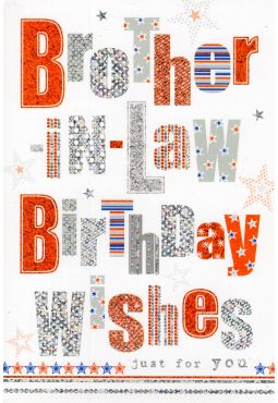 Brother-In-Law Birthday Card 