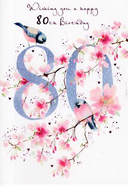 80th Birthday Card 