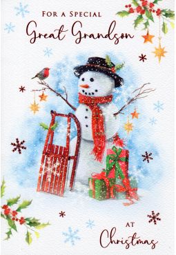 Great Grandson Christmas Card 