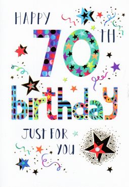 70th Birthday Card 