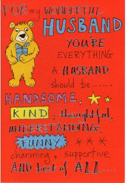 Husband Birthday Card