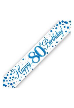 Happy 80th Birthday Banner 
