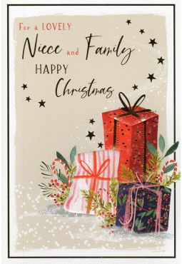 Niece And Family Christmas Card 
