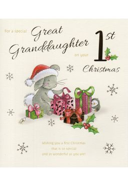 Great Granddaughter 1st Christmas Card 