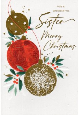 Sister Christmas Card 