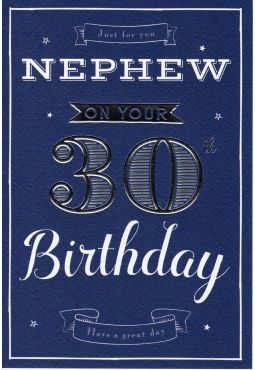Nephew 30th Birthday 