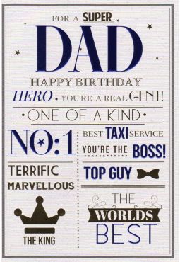 Dad Birthday Card