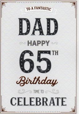 65th Dad Birthday Card