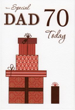 70th Dad Birthday Card 