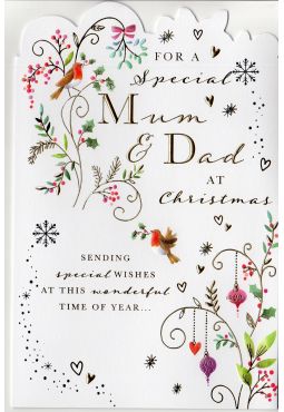 Mum & Dad Christmas Card 