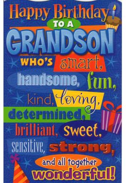 Grandson Birthday Card