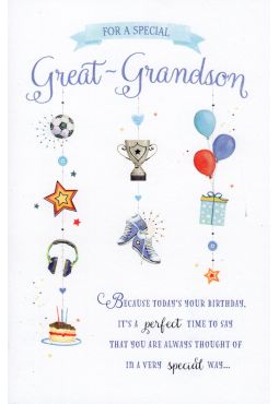 Great Grandson Birthday Card