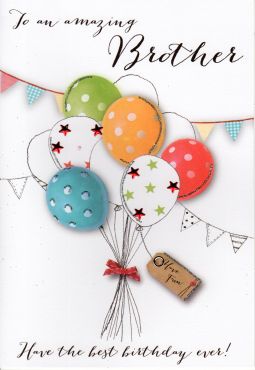 Brother Birthday Card